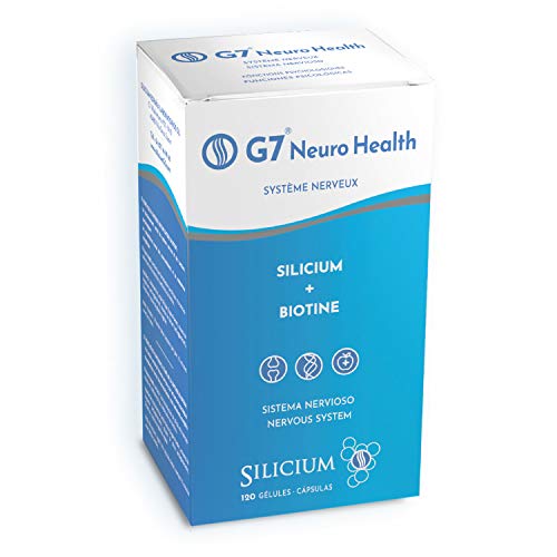 G7 NEURO HEALTH: Silicio Organico + Biotina | El Complemento alimenticio perfecto para fomentar la función cerebral al mantener alejado el neurotóxico aluminio