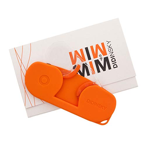 Gafas de lectura sin patillas graduadas para hombre y mujer transparentes. Gafas de presbicia para hombre y mujer retro o vintage para vista cansada. Carrot +2.0 – MIM