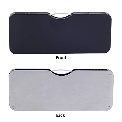 Gafas de Lectura Sin Patillas Negro +3.0(65-69 años) Hombre y Mujer Gafas de Bolsillo con Mini Estuche