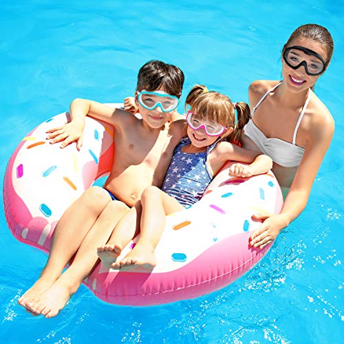 Gafas de Natación, Profesional Anti Niebla Sin Fugas Protección UV Marco grande Gafas para Nadar con Libre Clip de Nariz Enchufe de oído Gorro de baño para Hombres Mujeres Adultos Niños de la Juventud