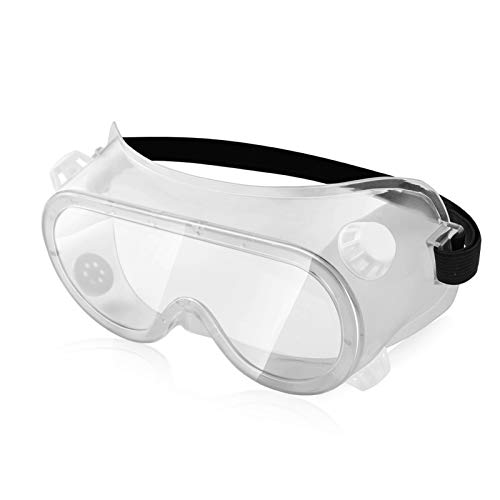 Gafas de seguridad, totalmente cerradas con protección UV para mantener tu seguridad en cualquier entorno, con cuatro rejillas de ventilación (viene con paño para gafas)