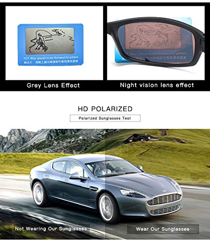 Gafas De Sol Gafas De Sol Polarizadas para Hombres Tonos De Conducción Mujer Hombre Vintage Deporte Gafas De Sol Gafas Uv400 Blackyellow