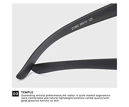 Gafas De Sol Gafas De Sol Polarizadas para Hombres Tonos De Conducción Mujer Hombre Vintage Deporte Gafas De Sol Gafas Uv400 Blackyellow