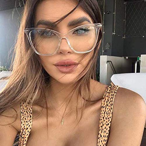 Gafas De Sol Marcos De Gafas De Sol De Ojo De Gato De Moda para Mujeres Marco De Metal De Gran Tamaño Atractivo Gafas Ópticas Gafas 3