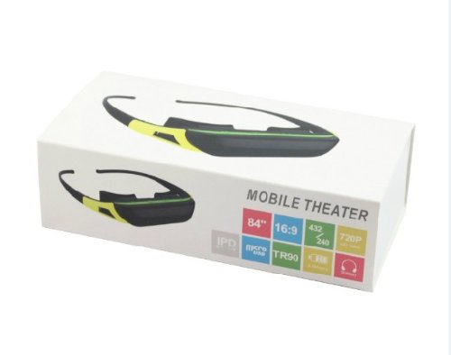 Gafas de vídeo virtual Private mobile Theater de con 84 pulgadas panorámico de la pantalla