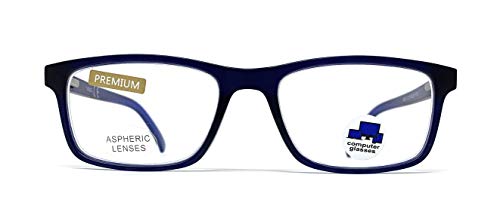 Gafas ver de cerca, lectura con Filtro Luz Azul, Ordenador Gaming Móvil, Protección Antifatiga - Venice Coti Dioptría (1-1,50-2 - 2,50-3 - 3,50) (Azul, Graduación +2,50)