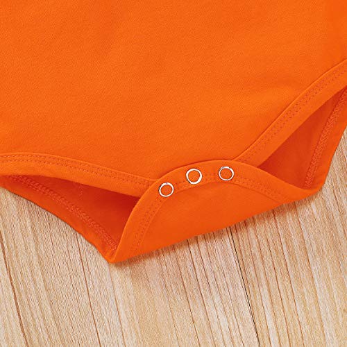 Gajaous - Conjunto de trajes de Halloween para bebés recién nacidos y niñas de mi 1ª Halloween calabaza, conjunto de faldas, vestido de calabaza, ropa de Halloween
