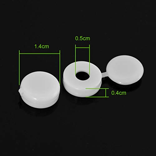 ✮GARANTÍA DE POR VIDA✮-CZ Store®- Cubretornllos|60 PCS|Tapa de plástico para tornillos N°6 y 8- cubretornillos blanco retráctil para tornillos de cabeza plana/cruciformes