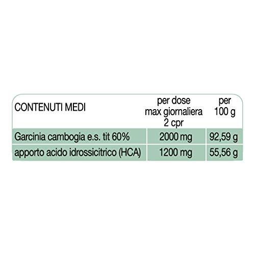 Garcinia cambogia 1000mg Complemento Alimenticio 60 tabletas