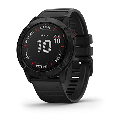 Garmin - Reloj GPS con Pulsómetro Fenix 6X Zafiro