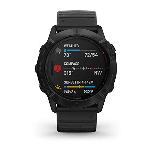 Garmin - Reloj GPS con Pulsómetro Fenix 6X Zafiro