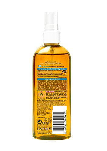 Garnier Ambre Solaire Sensible Avanzada Sun Aceite Nutriente Protección con SPF 50