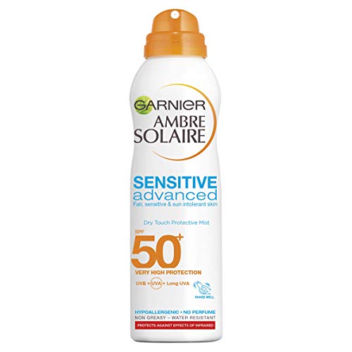 Garnier Ambre Solaire Sensible Protección solar avanzada con SPF 50+ Mist, 200ml