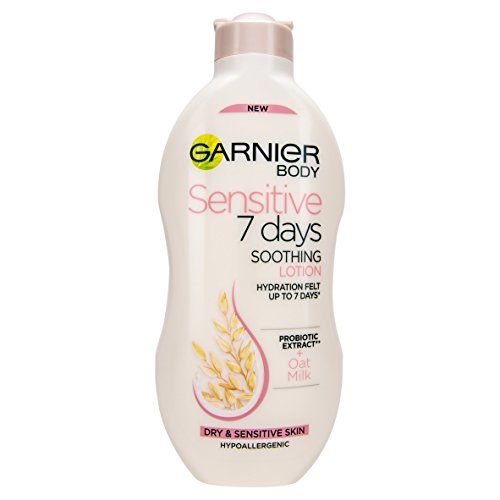 Garnier Garnier Sensitive 7 Days - Loción corporal de leche de ave, 250 ml x