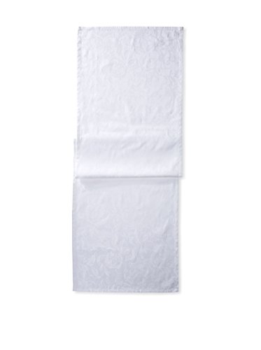 Garnier Thiebaut Ropa de Mesa Mille Charmes Blanc 100% algodón (Camino de Mesa (55 x 180)