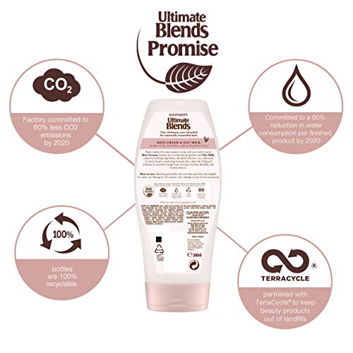 Garnier ultimate blends, avena, leche sensible cuero cabelludo Acondicionador, 360 ml, pack de 6