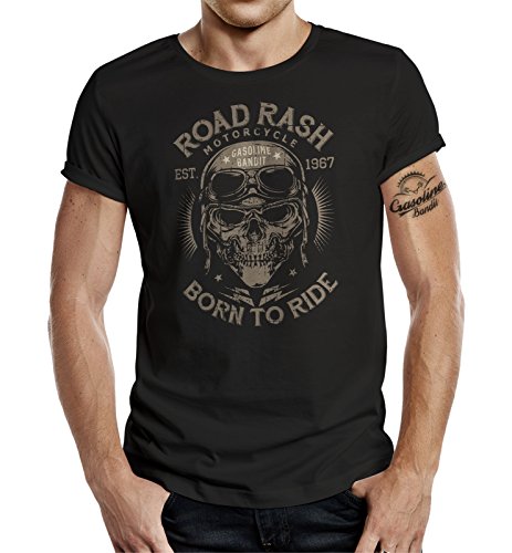 Gasoline Bandit Original Biker Racer Camiseta: Road Rash-L