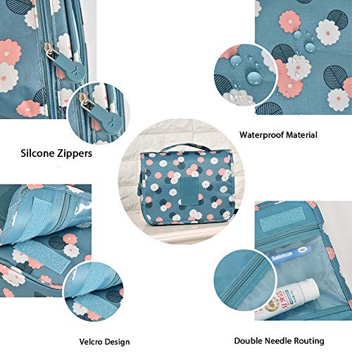 GCOA Neceser de Viaje con Gancho, Organizador de Bolso cosmético Impermeable para el Viaje Que acampa