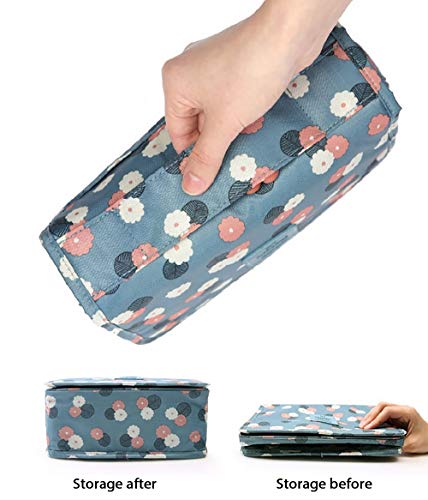 GCOA Neceser de Viaje con Gancho, Organizador de Bolso cosmético Impermeable para el Viaje Que acampa