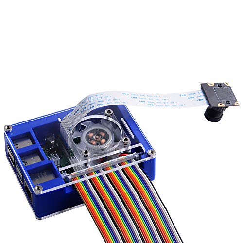 GeeekPi Raspberry Pi 4 Caja con Ventilador, Raspberry Pi 5V 3A EU Cargador con Conector ON/Off y Raspberry Pi Disipador para Raspberry Pi 4 Modelo B