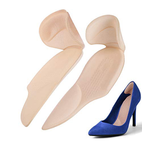Gel Almohadillas de Talón, Empuñaduras de talón, forro autoadhesivo para el talón, inserto antideslizante para evitar ampollas, deslizamiento del talón para Protectores de Talón Zapatos de Tacón Alto