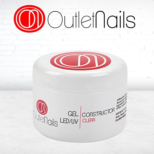 Gel Construccion Clear UV/LED 50ml para Uñas/Builder Gel Transparente/Constructor