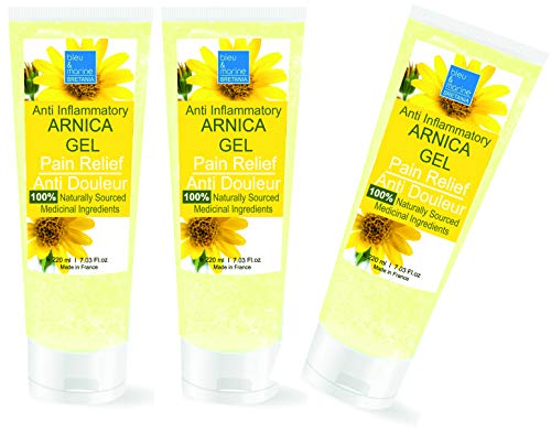 Gel de Árnica Montana 90% Acción Rápida Gel Deporte Gel Calmante Reparador Trio (3 x 200 ml)