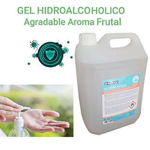 GEL HIDROALCOHOLICO DE MANOS SECADO INSTANTÁNEO. Aroma Frutal 5 Litros