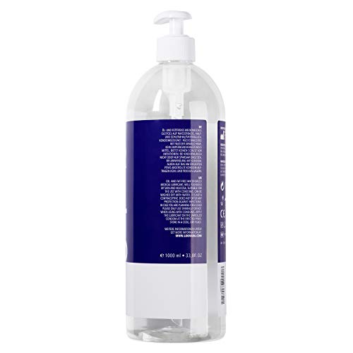 Gel lubricante Loovara XXL (1000ml) con aloe vera | apto para uso con preservativo, para piel sensible, valor de pH óptimo, probado dermatológicamente | ingredientes naturales, a base de agua