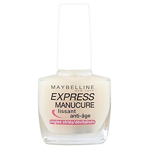 Gemey-Maybelline - manicura exprés - Cuidado de las uñas polaco - clavos Suavizante Anti-Aging estriado