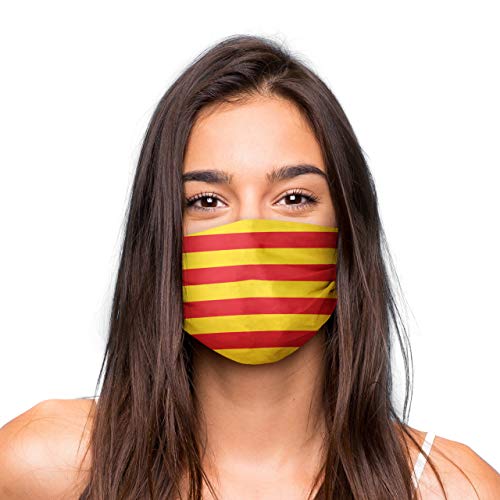 Genérica Mascarilla Higienica Premium Reutilizable UNISEX - Bandera Cataluña