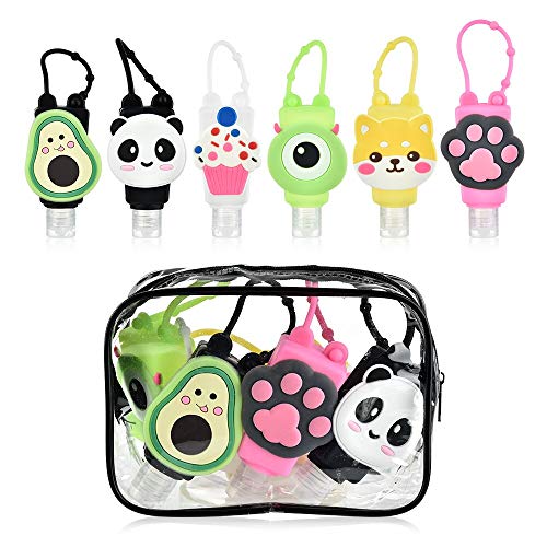 Generico O3 Botellas de Viaje Prime+Estuche - Set de Accesorios de Viaje 30ml, Portátiles Botellas de Viaje para Niños, Reutilizable, Rellenable HIDRO Gel, para desinfección Manos. Bar-Comb-Tec©