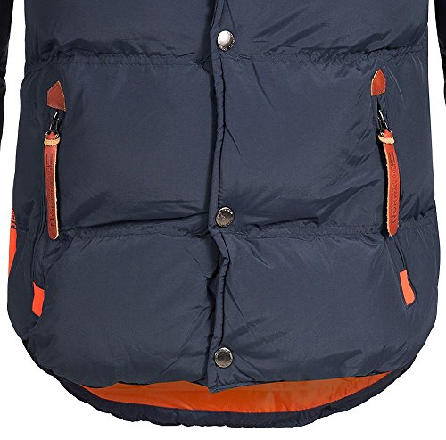 Geographical Norway - Chaqueta acolchada de invierno para hombre, con capucha azul marino M