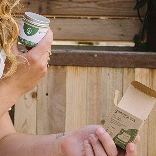 GEORGANICS - Blanqueador Dental en Polvo con bicarbonato y hierbabuena - Hierbabuena 60 ML -GEORGANICS- - GEOBLAHIERB60