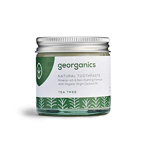 GEORGANICS - Blanqueador Dental en Polvo con bicarbonato y hierbabuena - Hierbabuena 60 ML -GEORGANICS- - GEOBLAHIERB60