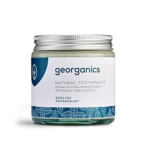 Georganics Dentífrico Natural Remineralizante con Aceite de Coco - Menta 120ml