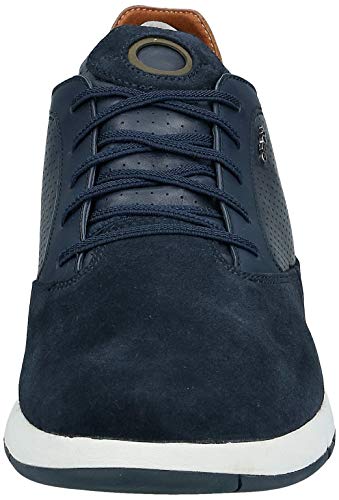 Geox AERANTIS U927FA Hombre Zapatillas,mínimo,varón Zapatos Deportivos,Zapato con Cordones,Transpirable,Calzado,Zapatillas,Sneaker,Azul,43 EU