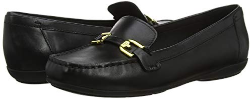 Geox D ANNYTAH Moc A, Mocasines para Mujer, Negro (Black C9997), 37.5 EU