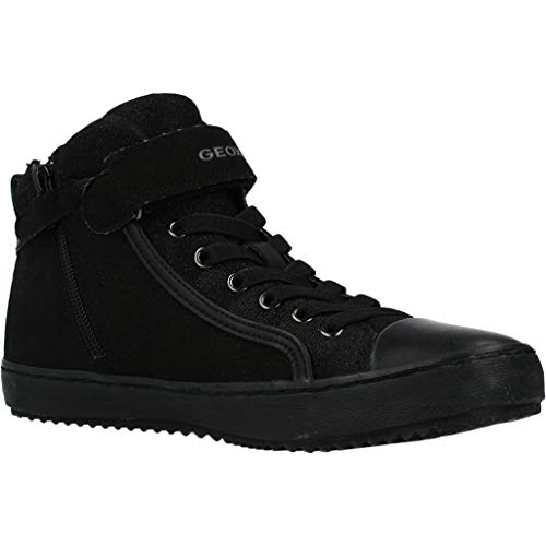 Geox J Kalispera Girl I, Zapatillas Altas para Niñas, Negro (Black), 30 EU