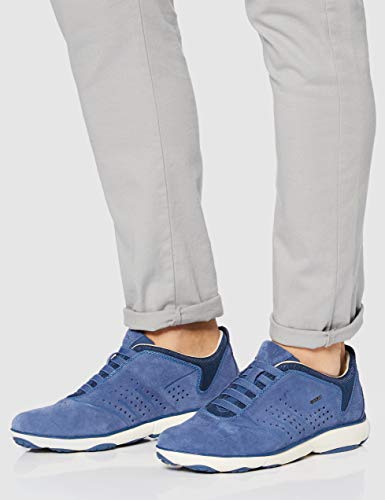 Geox U Nebula A, Zapatillas para Hombre, Azul (Jeans C4001), 45 EU