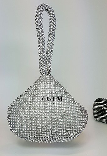 GFM® monedero pequeño y pequeño hecho de pedrería o cuentas de aluminio (DMTBP-CH)