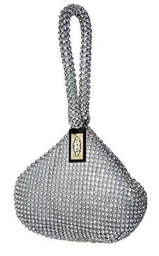 GFM® monedero pequeño y pequeño hecho de pedrería o cuentas de aluminio (DMTBP-CH)