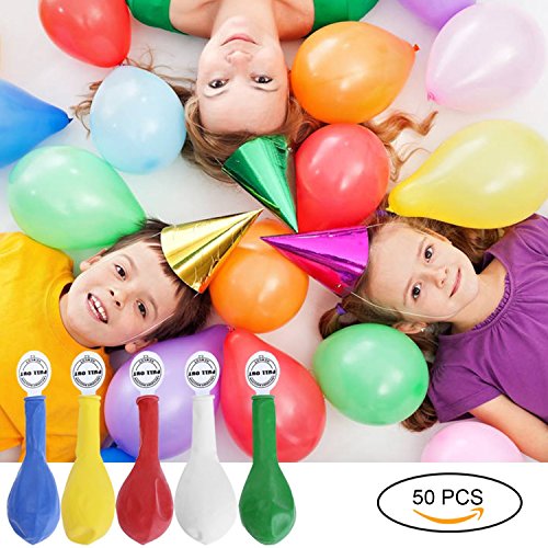 GHB 50 Pcs Globos Led Colores Globos Luz para Fiesta Boda Fiesta Cumpleaños Navidad Reunión Ceremonia