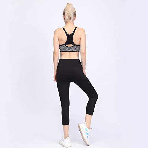 GIEADUN Cintura Alta Pantalón Deportivo de Mujer Leggings Mallas para Running Training Fitness Estiramiento Yoga y Pilates (negro Small)