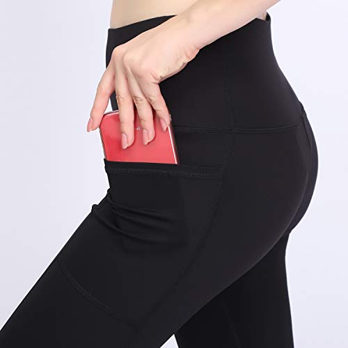 GIEADUN Cintura Alta Pantalón Deportivo de Mujer Leggings Mallas para Running Training Fitness Estiramiento Yoga y Pilates (negro Small)