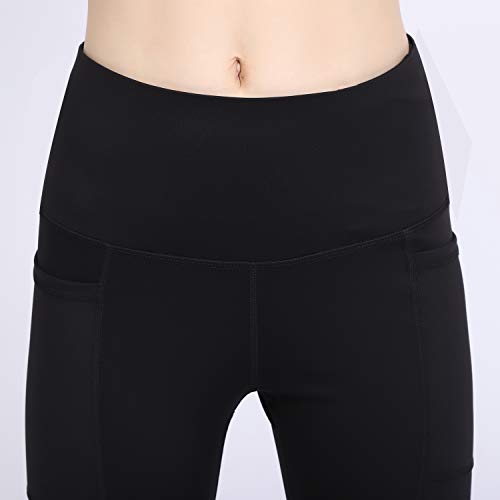 GIEADUN Cintura Alta Pantalón Deportivo de Mujer Leggings Mallas para Running Training Fitness Estiramiento Yoga y Pilates (negro Small)