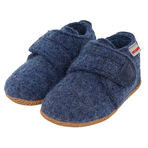 GIESSWEIN Oberstaufen, Zapatillas de Estar por casa Unisex bebé, Azul (Jeans 527), 22 EU