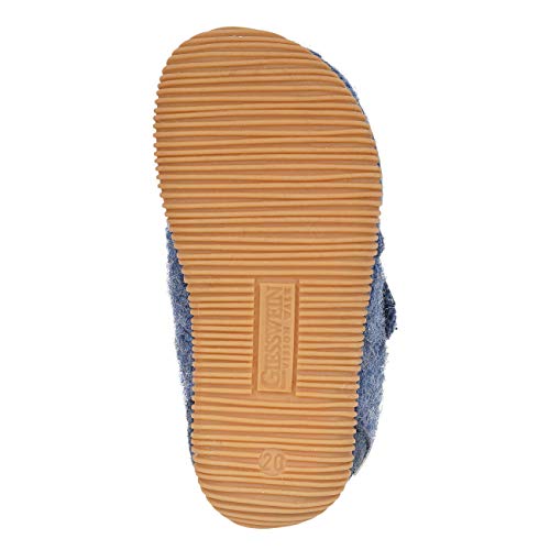 GIESSWEIN Oberstaufen, Zapatillas de Estar por casa Unisex bebé, Azul (Jeans 527), 22 EU