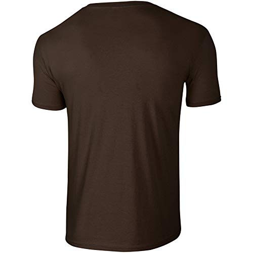 Gildan - Suave básica Camiseta de Manga Corta para Hombre - 100% algodón Gordo (Grande (L)) (Azul Indigo)