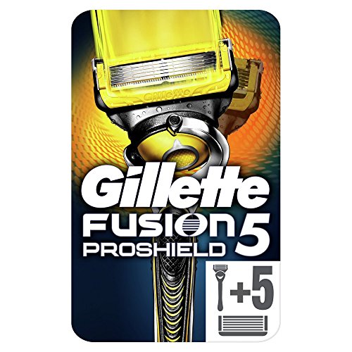 Gillette Fusion Proshield Maquinilla de afeitar para hombre, con tecnología FlexBall + recambio de cuchillas